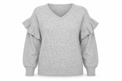 Womens UK Size 10 JD Williams Grey Pullover Jumper