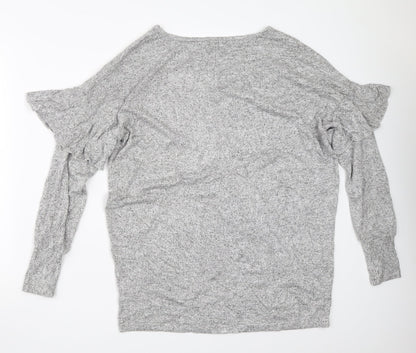 Womens UK Size 10 JD Williams Grey Pullover Jumper