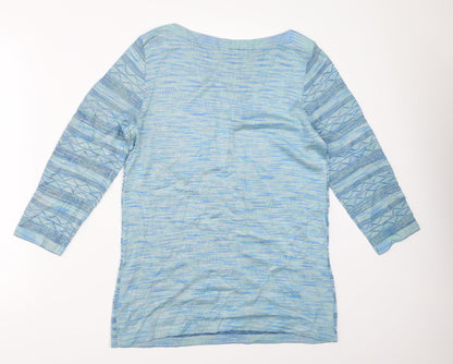 Womens UK Size 12 Bonmarché Blue Pullover Jumper