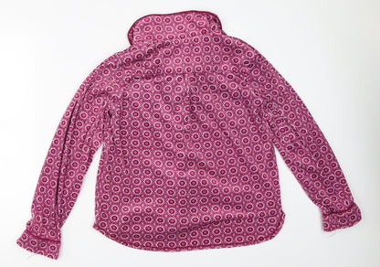Carole Hochman Womens Pink Geometric  Top Pyjama Top Size M