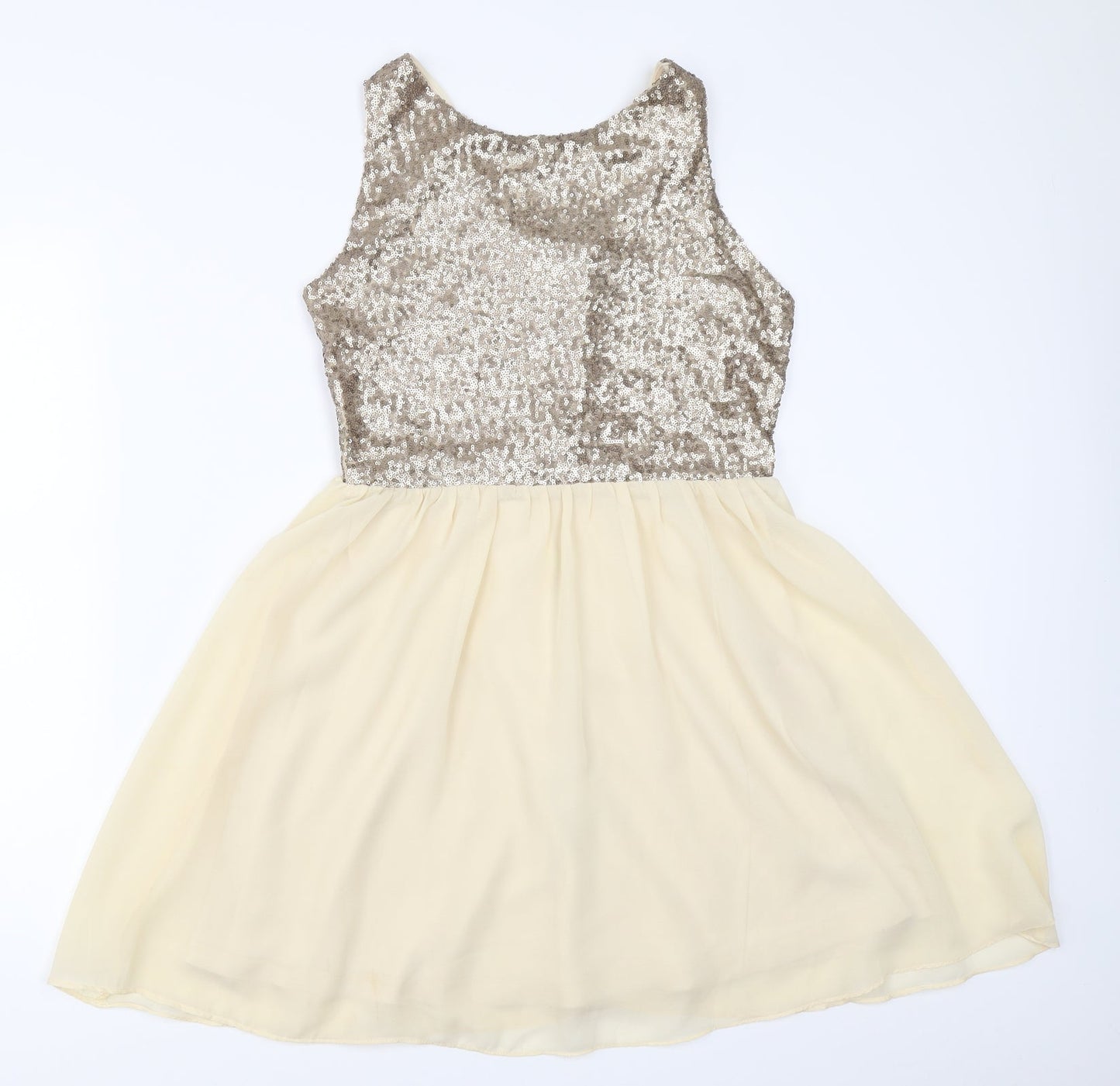 Rubee B Womens Beige   Skater Dress  Size 10