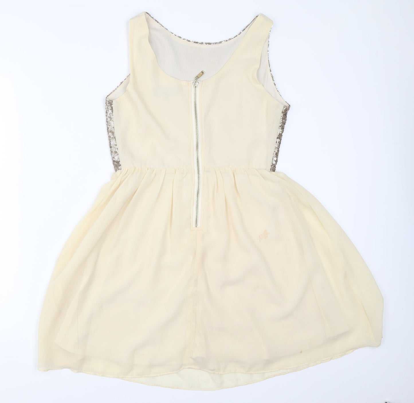 Rubee B Womens Beige   Skater Dress  Size 10
