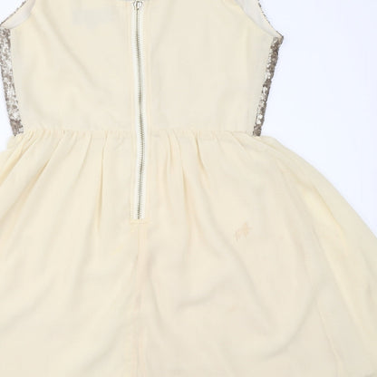 Rubee B Womens Beige   Skater Dress  Size 10