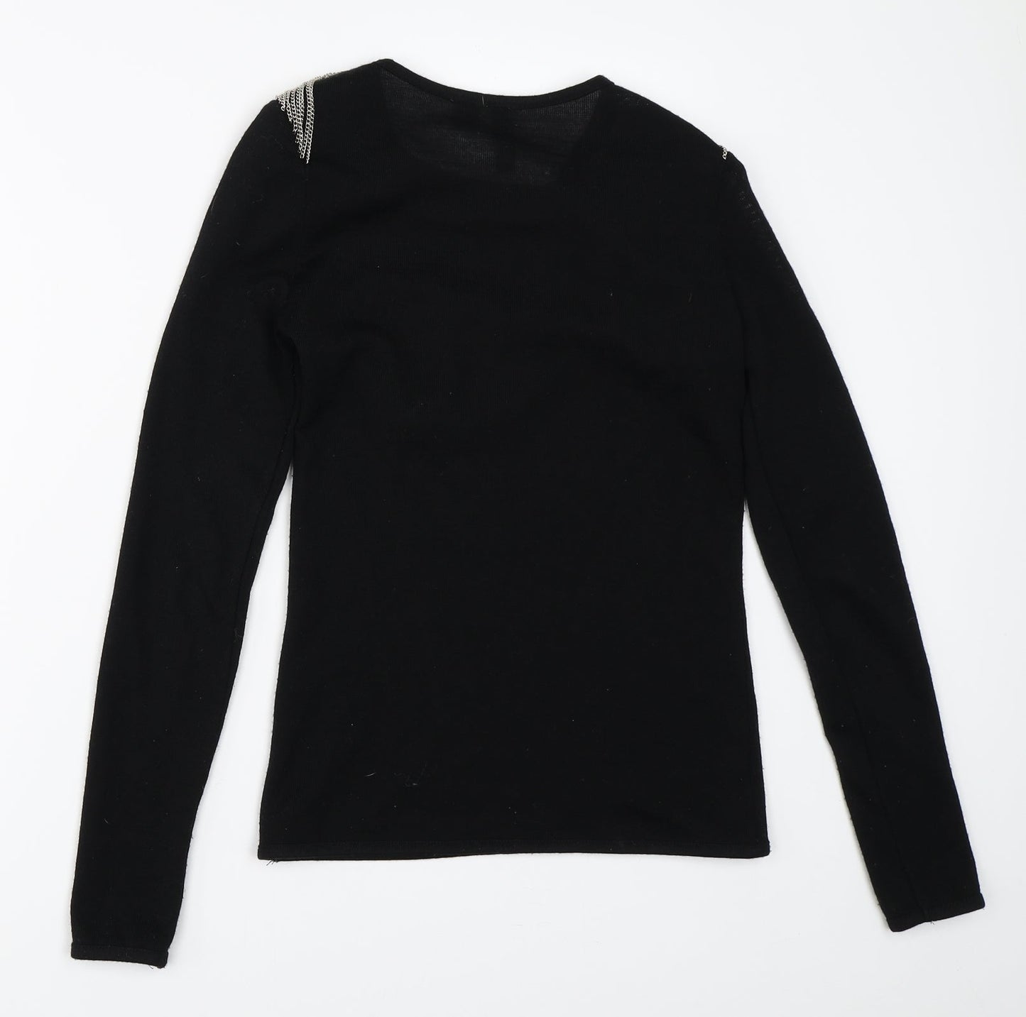 Womens UK Size 10 H&M Black Pullover Jumper