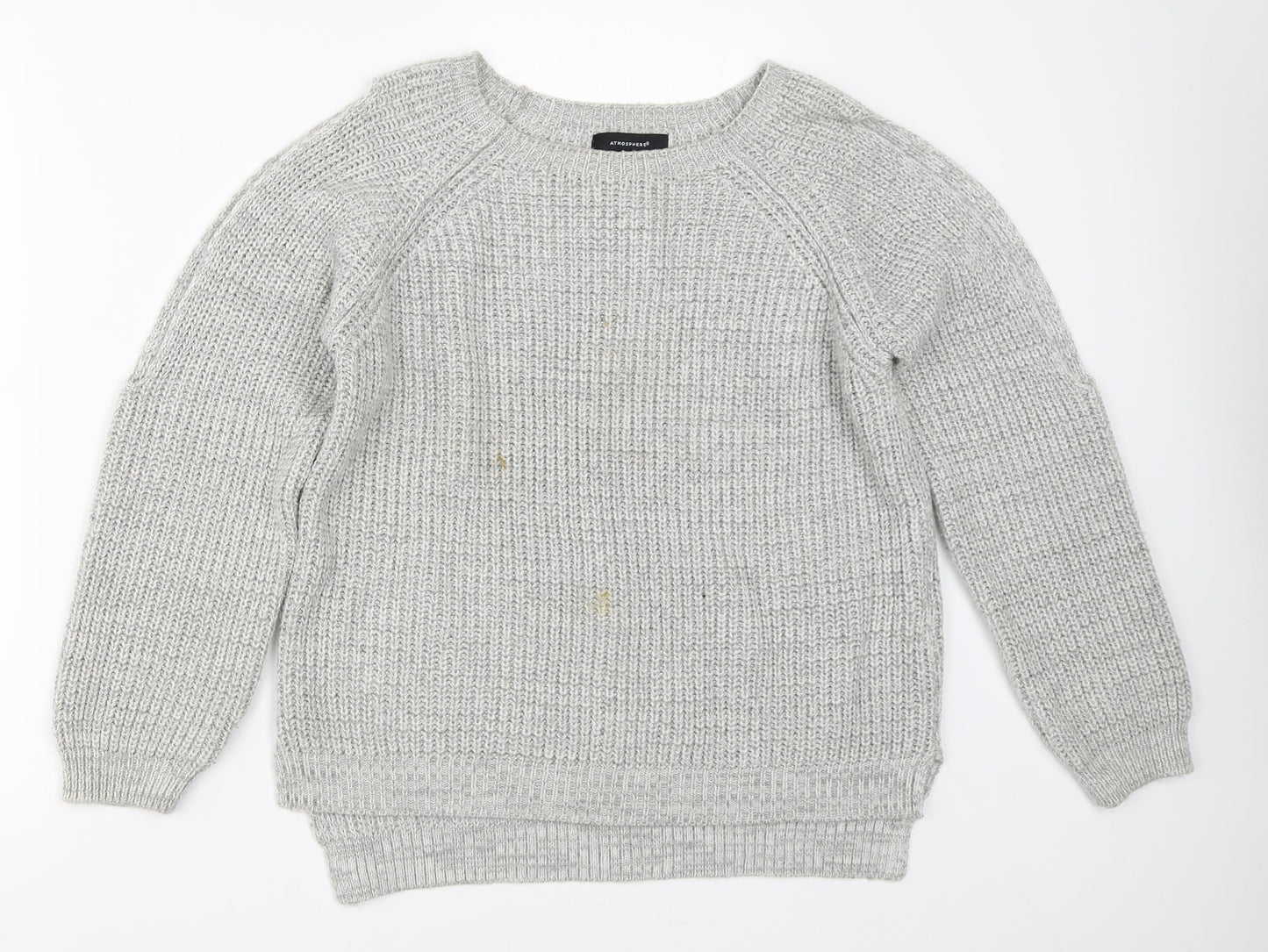 Womens UK Size 8 Atmosphere Grey Pullover Jumper