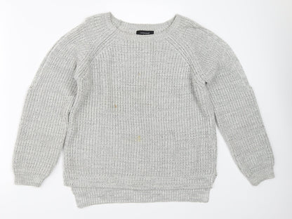 Womens UK Size 8 Atmosphere Grey Pullover Jumper
