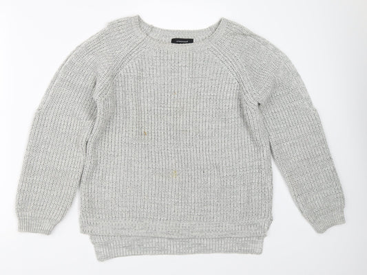 Womens UK Size 8 Atmosphere Grey Pullover Jumper