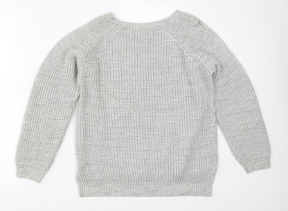 Womens UK Size 8 Atmosphere Grey Pullover Jumper