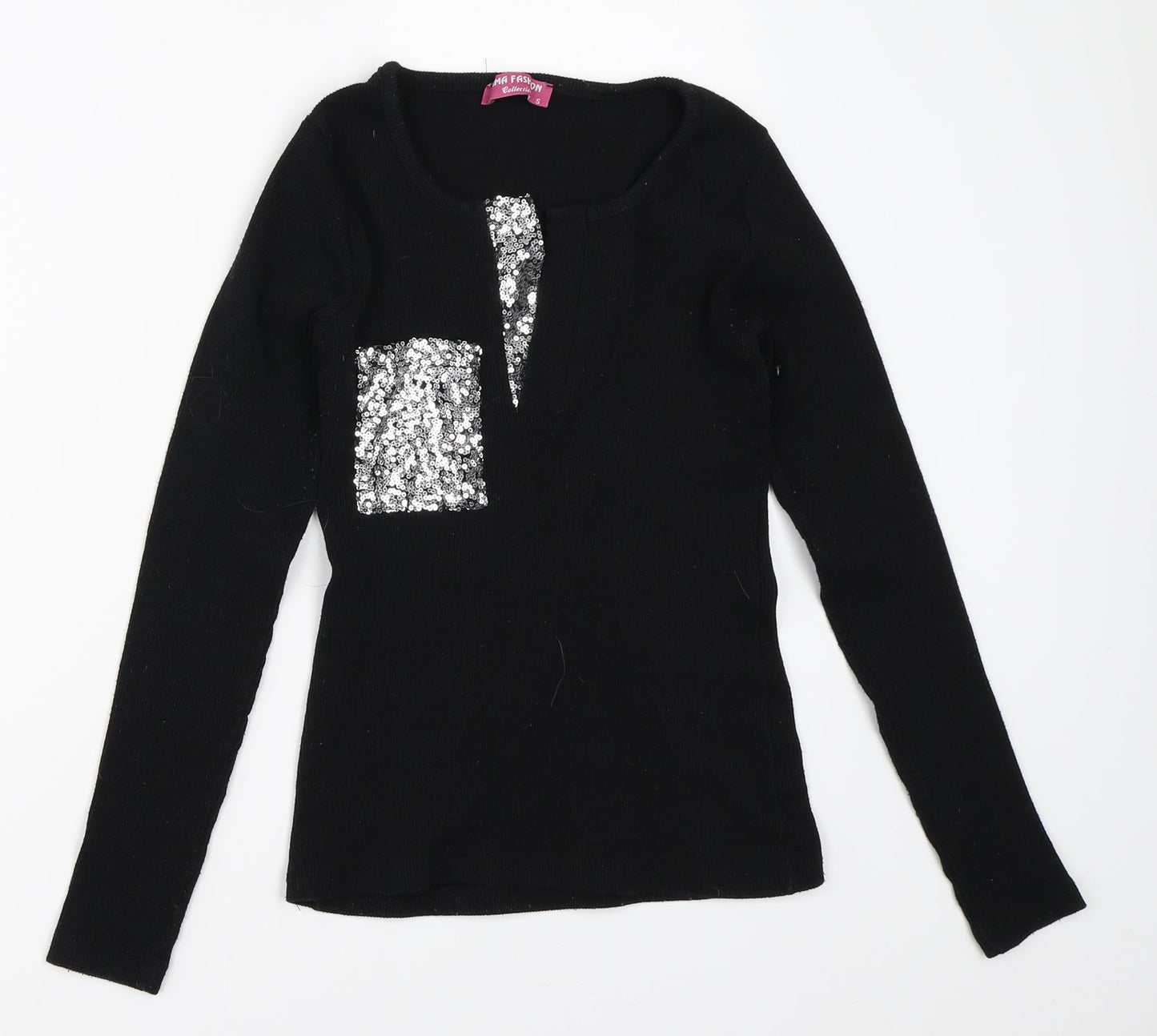 Dima Fashion Womens Black   Pullover Jumper Size S