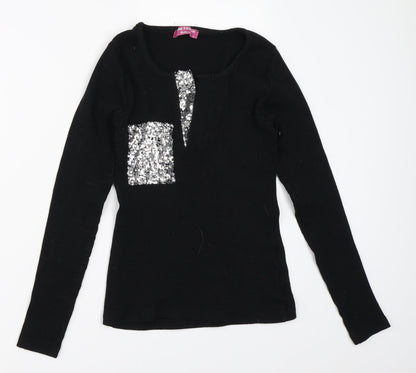 Dima Fashion Womens Black   Pullover Jumper Size S