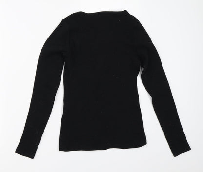 Dima Fashion Womens Black   Pullover Jumper Size S