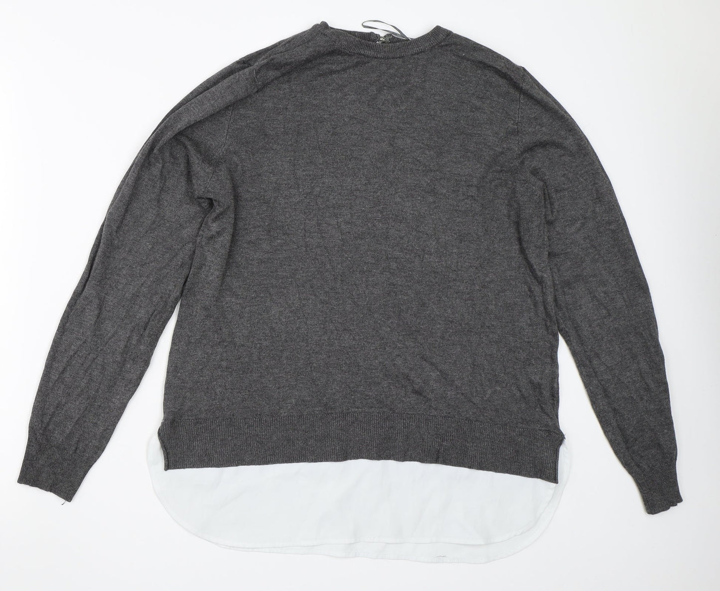 Womens UK Size 12 F&F Grey Pullover Jumper