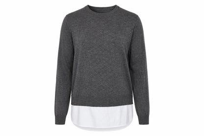 Womens UK Size 12 F&F Grey Pullover Jumper