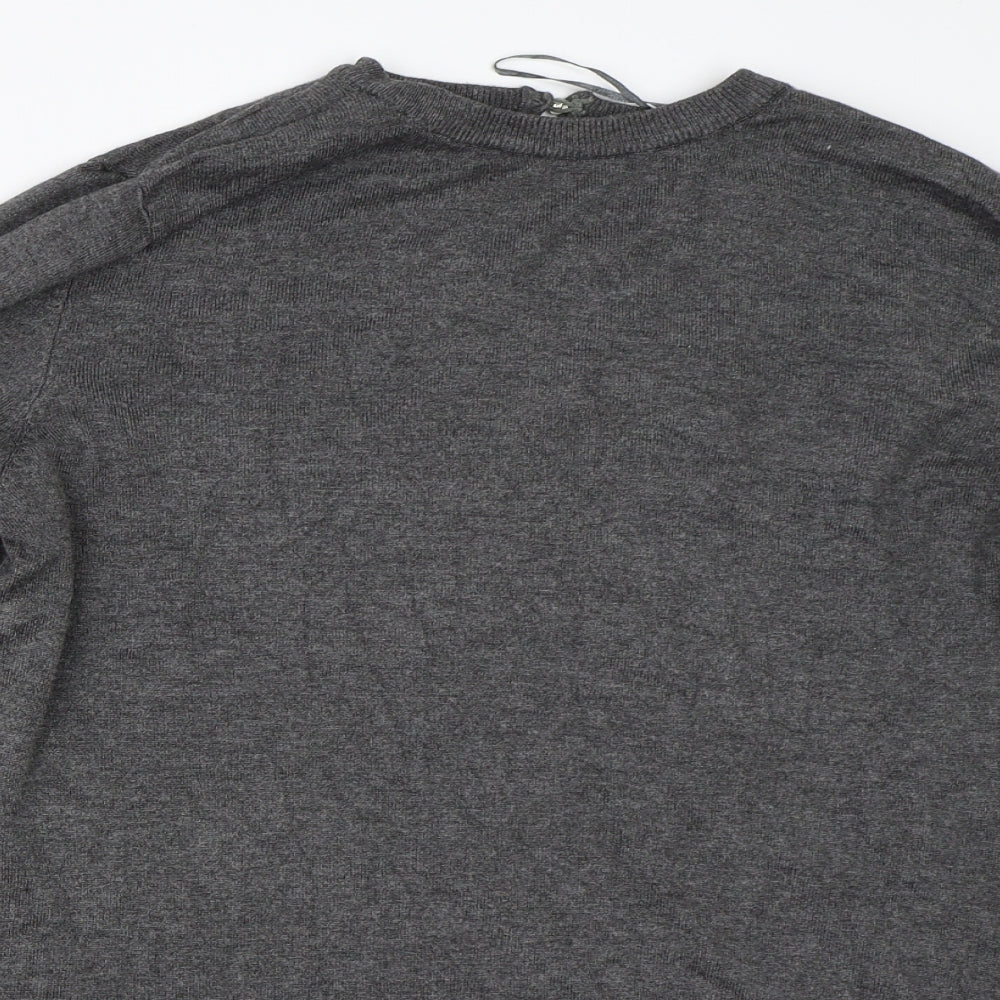 Womens UK Size 12 F&F Grey Pullover Jumper