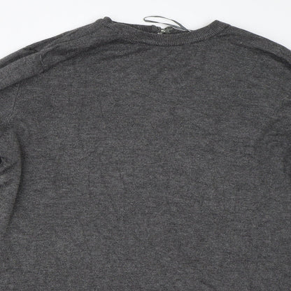 Womens UK Size 12 F&F Grey Pullover Jumper