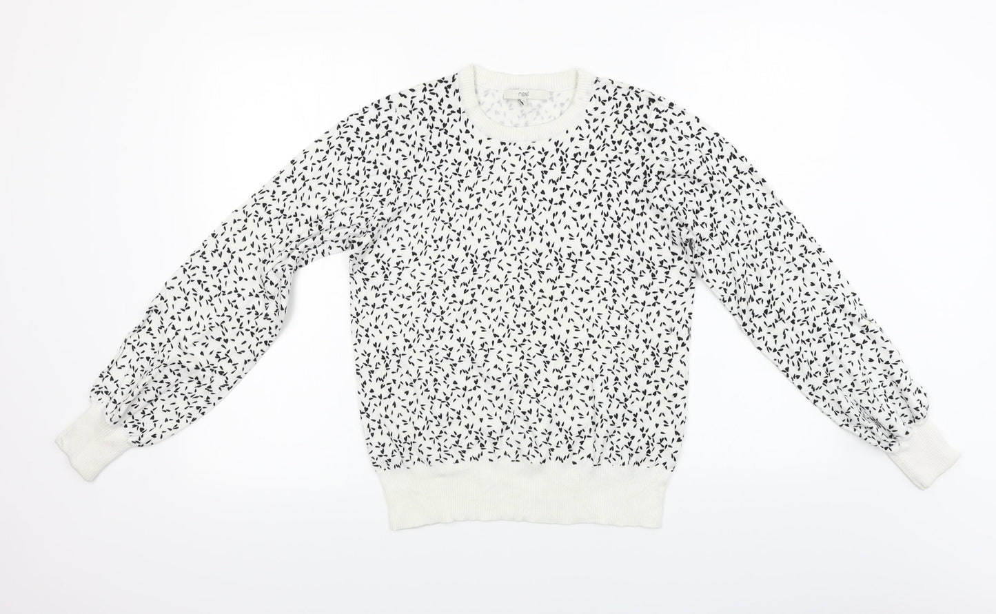 Womens UK Size 12 NEXT White Pullover Jumper