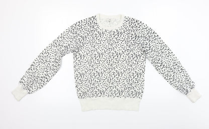 Womens UK Size 12 NEXT White Pullover Jumper