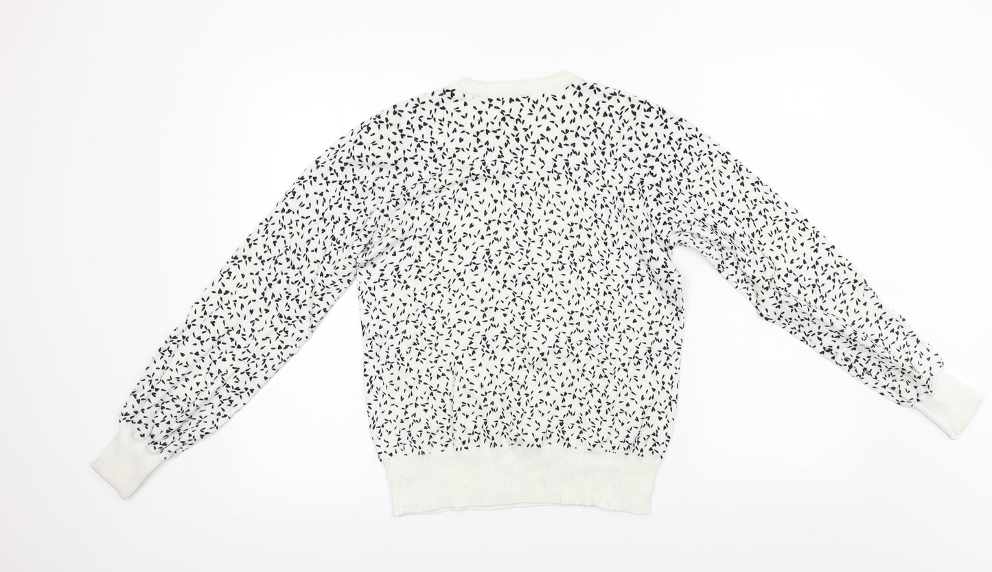 Womens UK Size 12 NEXT White Pullover Jumper