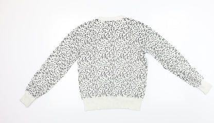 Womens UK Size 12 NEXT White Pullover Jumper