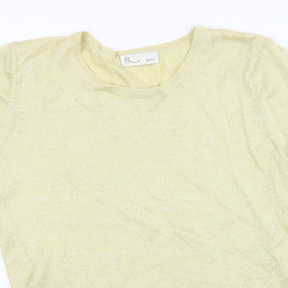 BHS Womens Yellow   Pullover Jumper Size 10