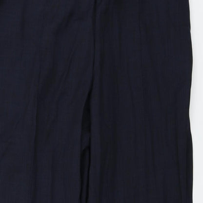 Womens UK Size 14 Marks and Spencer Regular Fit  Blue Trousers