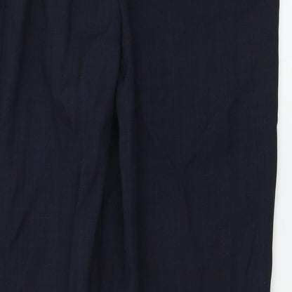 Womens UK Size 14 Marks and Spencer Regular Fit  Blue Trousers