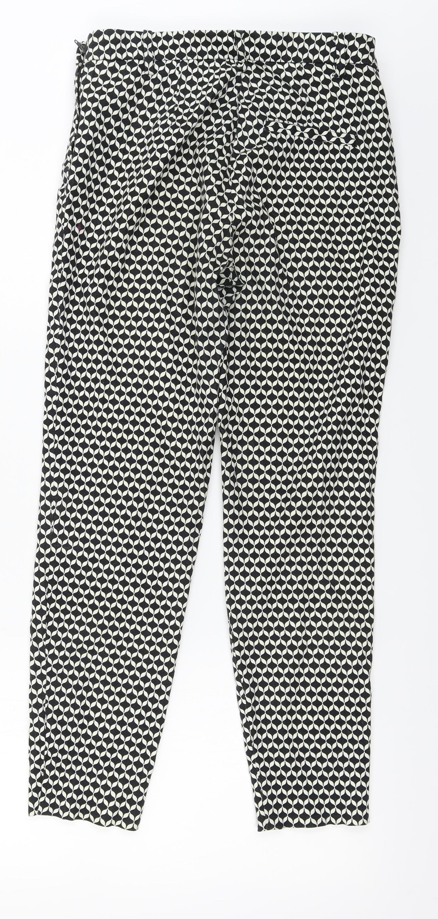 Womens UK Size 4 H&M Regular Fit  White Trousers