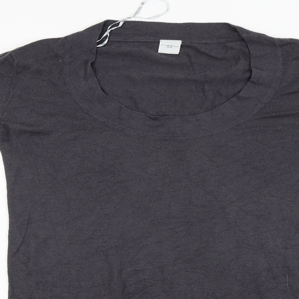 Womens UK Size 12 New Look Grey Pullover Jumper