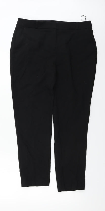 Womens UK Size 14 Marks and Spencer Regular Fit  Black Trousers