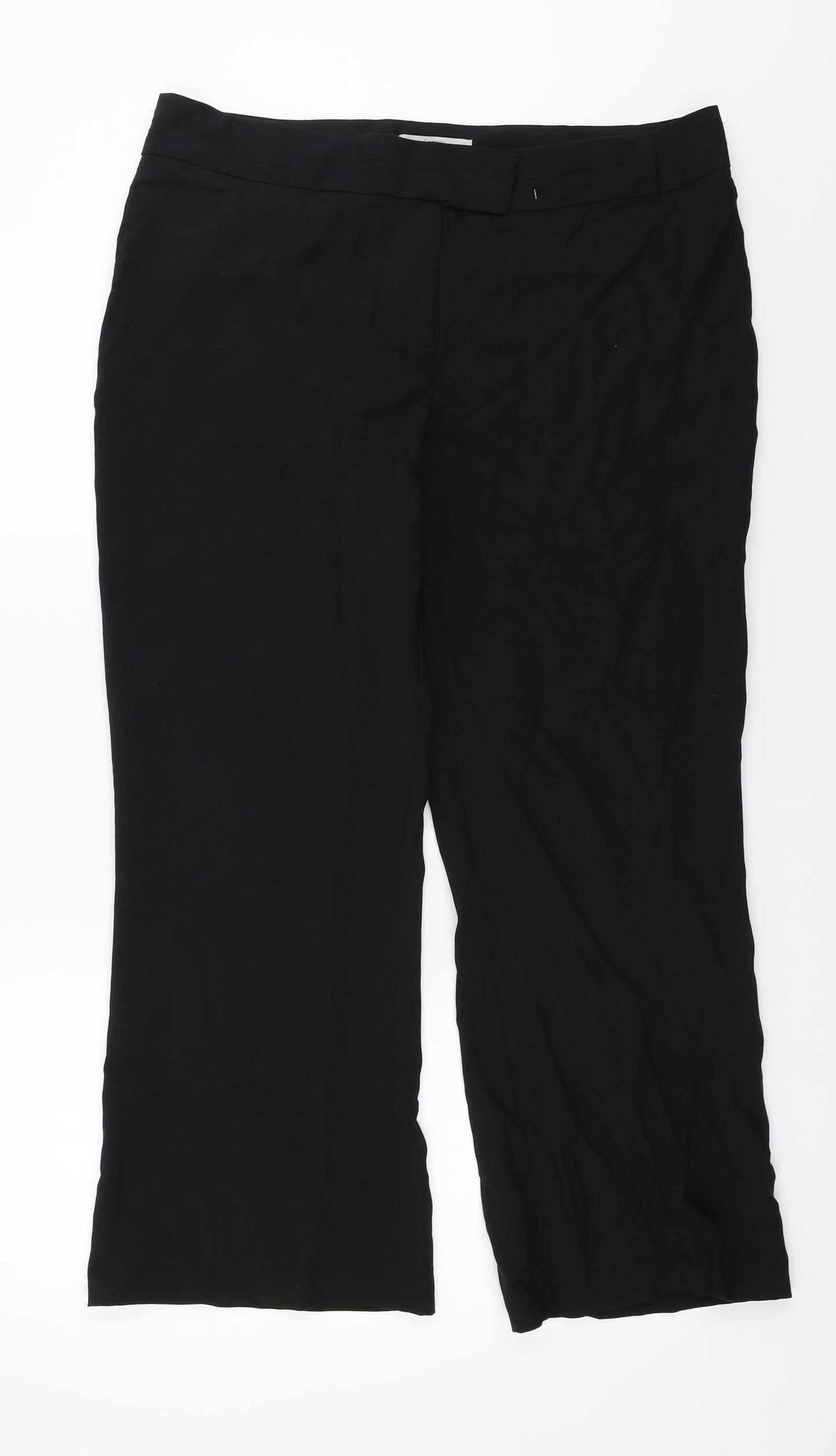 George  Womens Black   Trousers  Size 18 L25 in