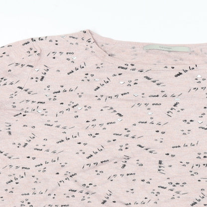 George  Womens Pink   Pullover Jumper Size 12