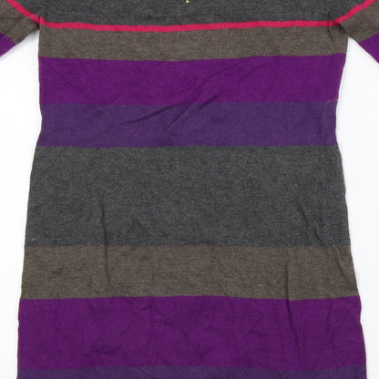 Gap  Womens Purple Striped  A-Line  Size S