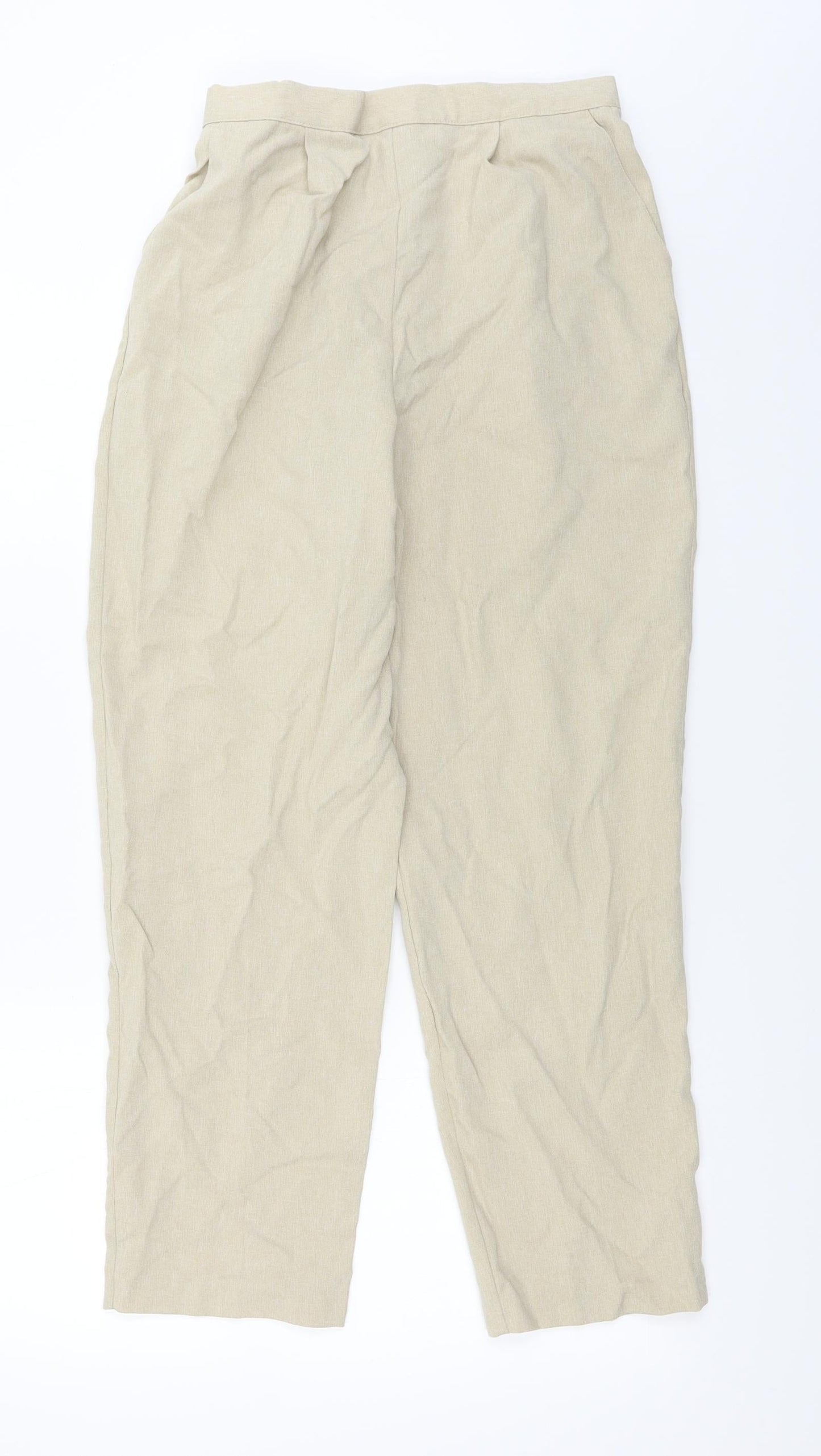 Womens UK Size 14 Classics Regular Fit  Beige Trousers