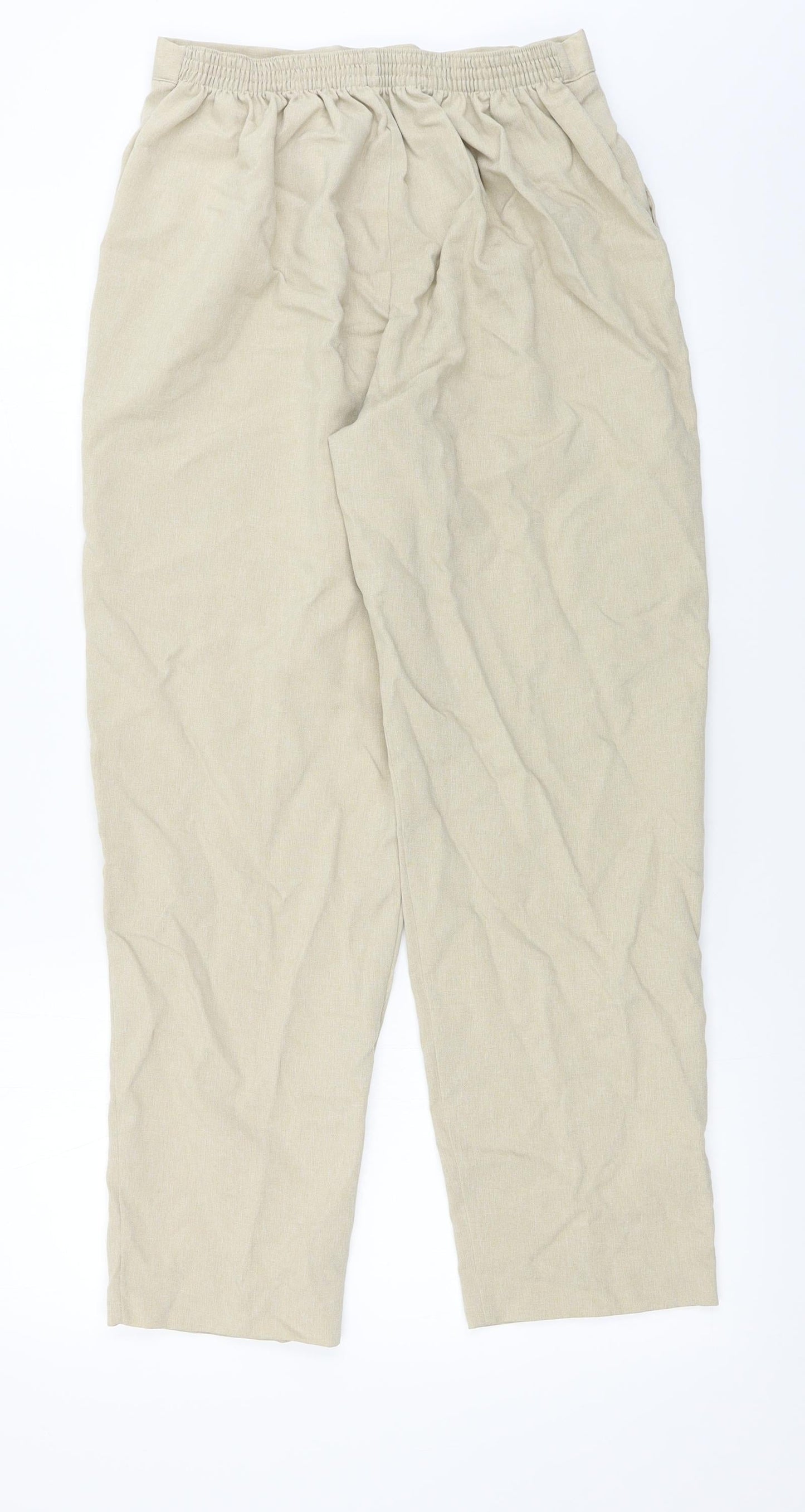 Womens UK Size 14 Classics Regular Fit  Beige Trousers