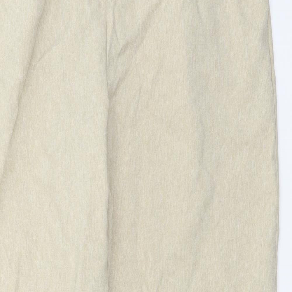 Womens UK Size 14 Classics Regular Fit  Beige Trousers