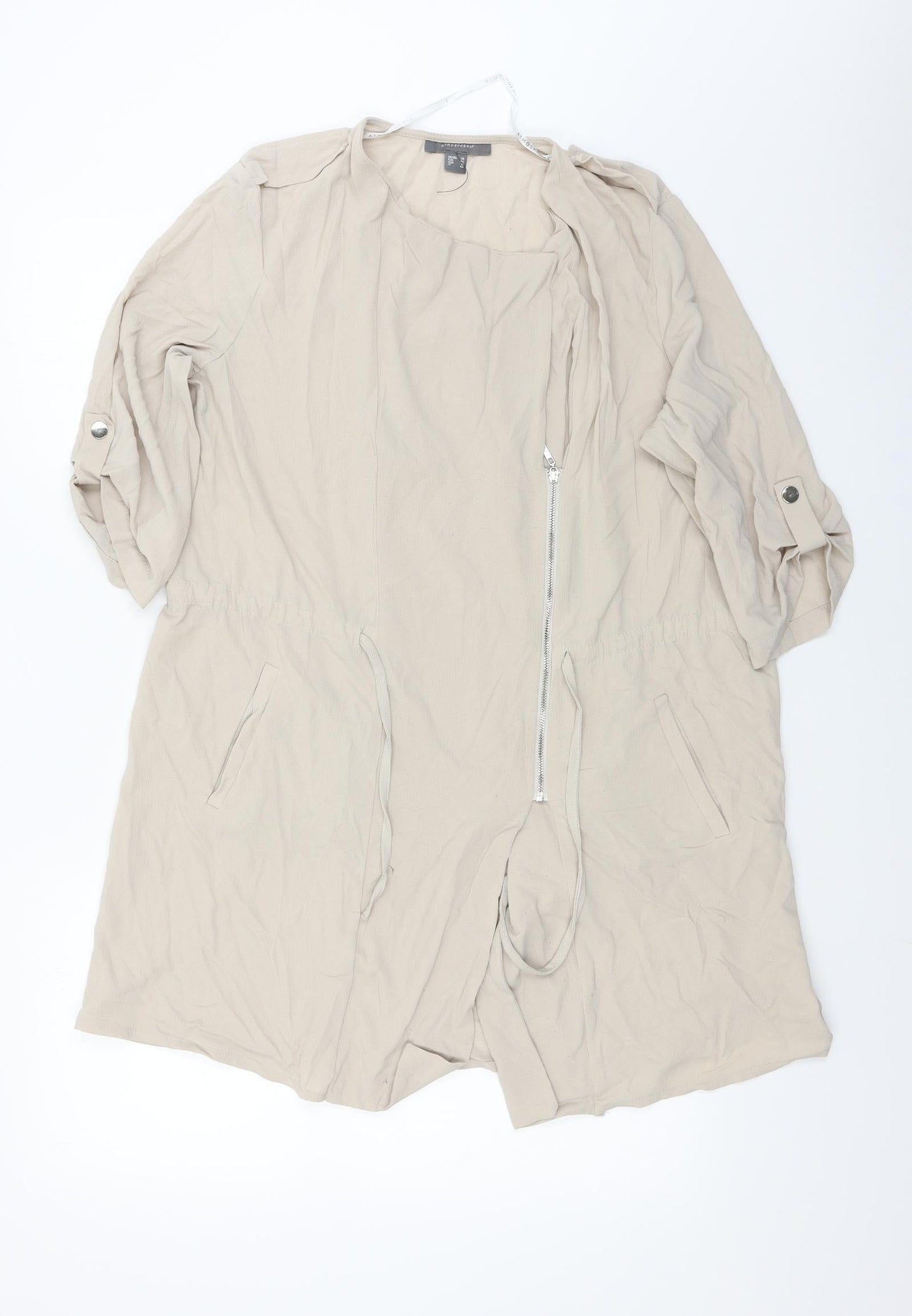 Womens UK Size 14 Atmosphere Beige Basic Blouse