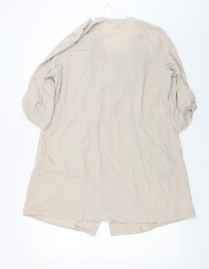 Womens UK Size 14 Atmosphere Beige Basic Blouse