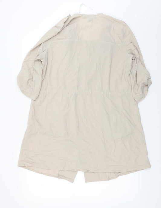 Womens UK Size 14 Atmosphere Beige Basic Blouse