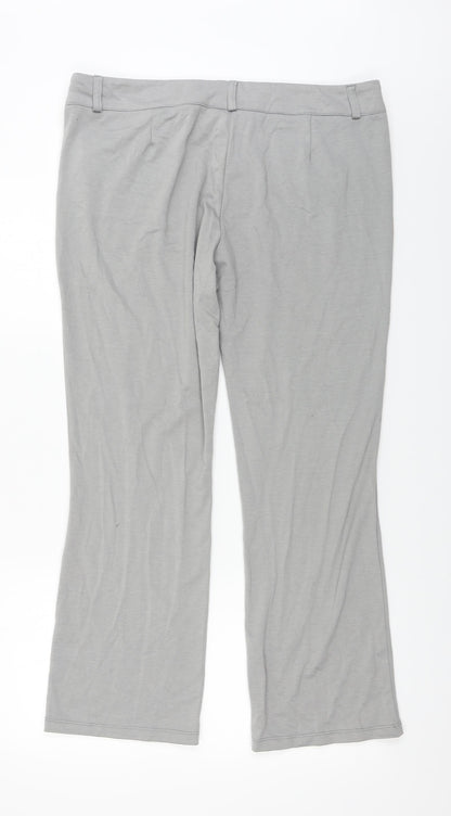 Chelsea Muse  Womens Grey   Trousers  Size 16 L26 in