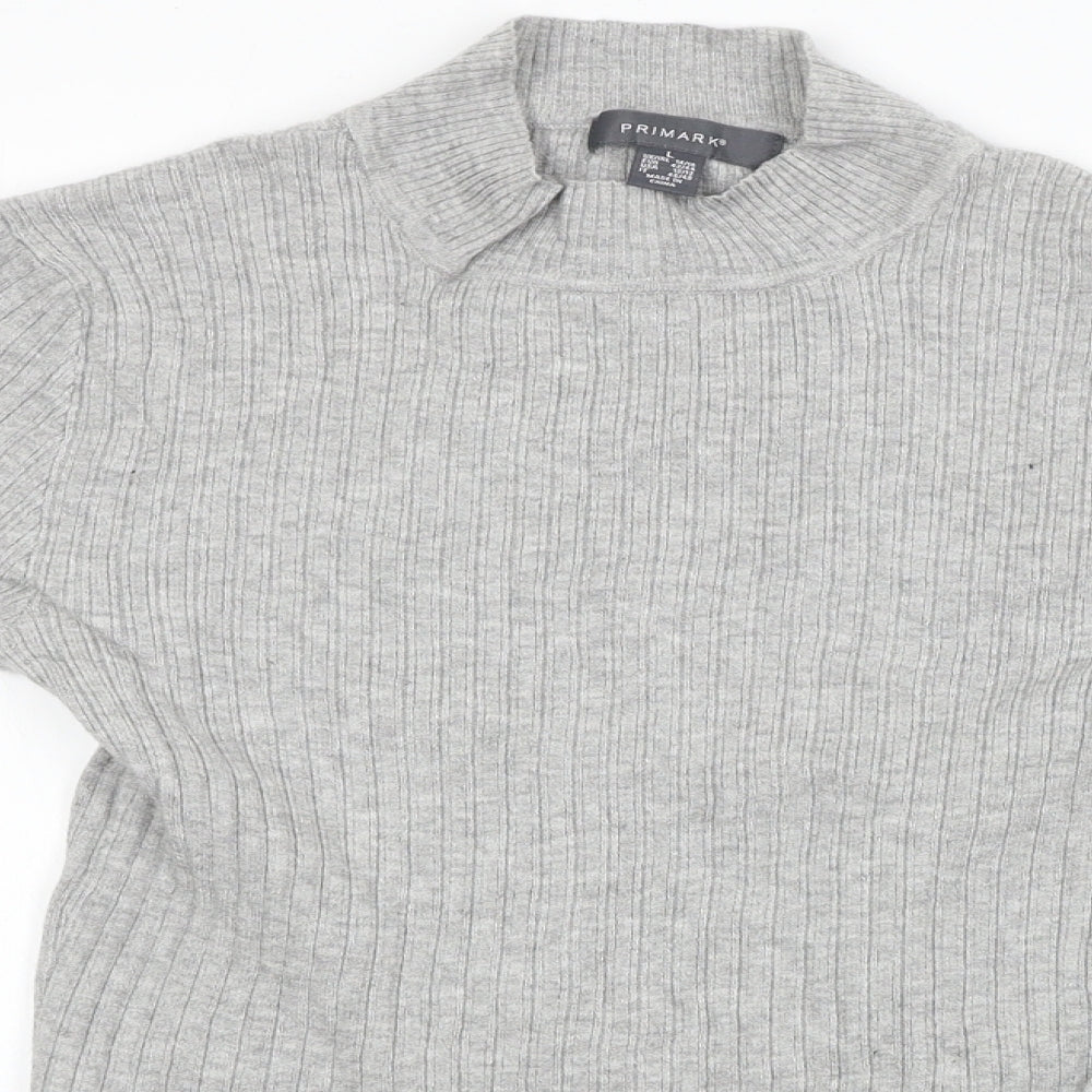 Womens UK Size L Primark Grey Pullover Jumper