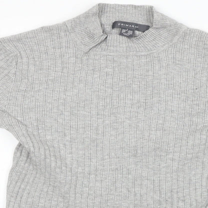 Womens UK Size L Primark Grey Pullover Jumper