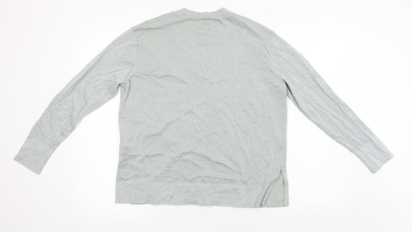 H&M  Womens Grey   Pullover Jumper Size M