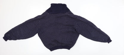 Womens UK Size 12 Preworn Blue Cardigan Jumper