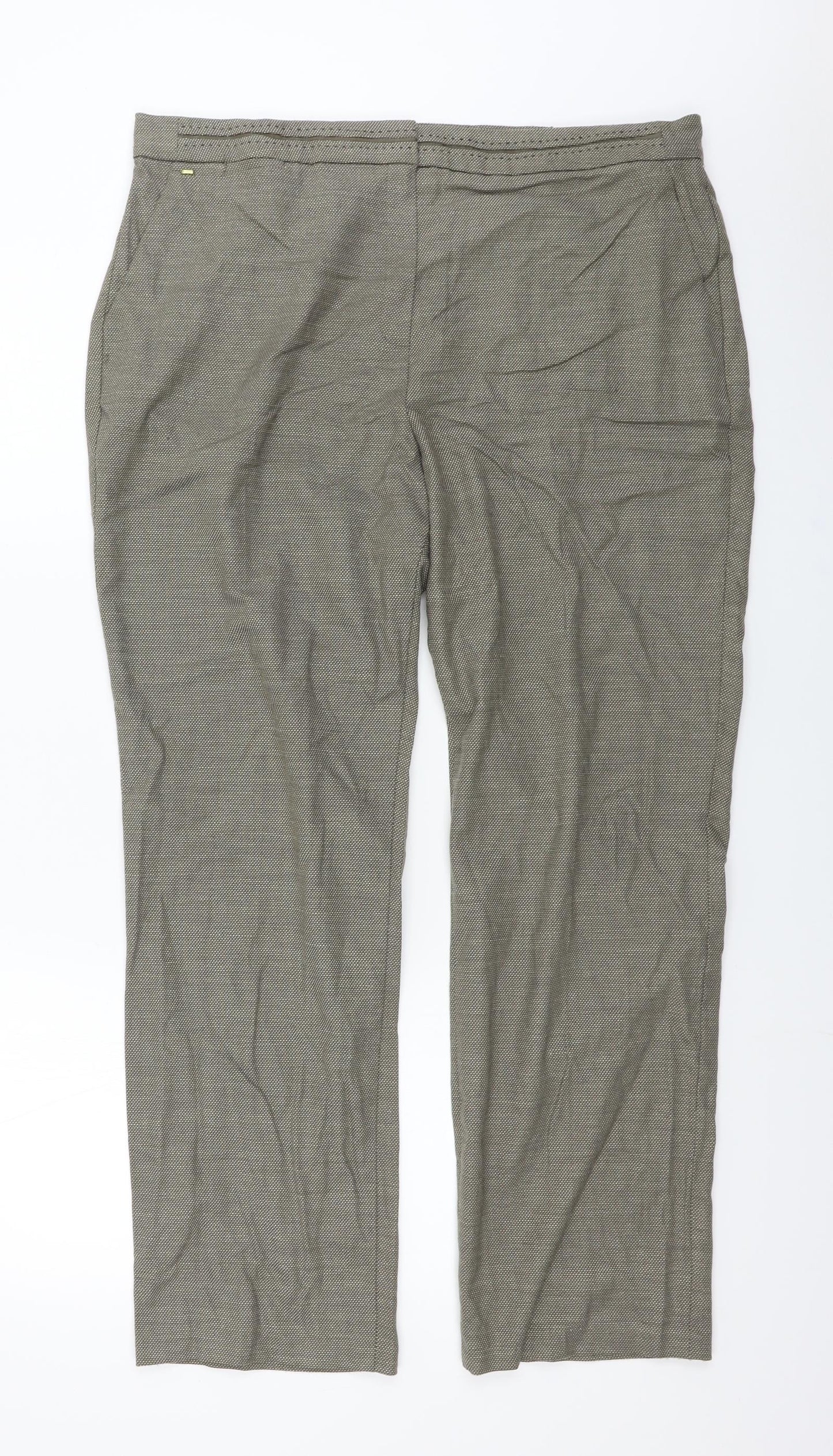 Womens UK Size 18 Marks and Spencer Regular Fit  Beige Trousers