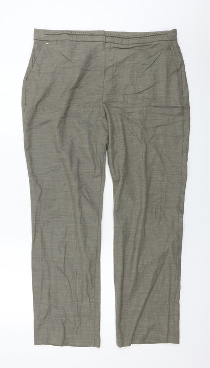 Womens UK Size 18 Marks and Spencer Regular Fit  Beige Trousers