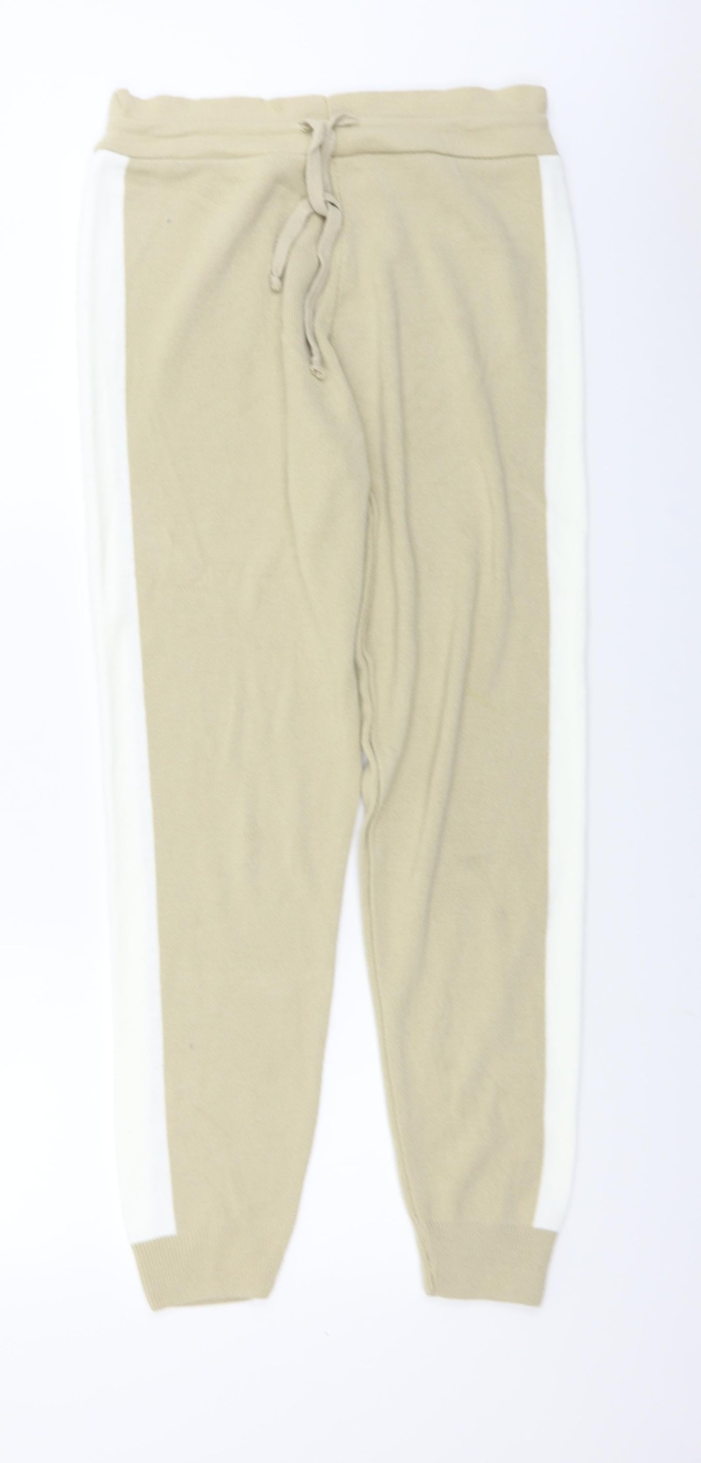 Womens UK Size 8 Preworn Regular Fit Sweatpants Beige Trousers