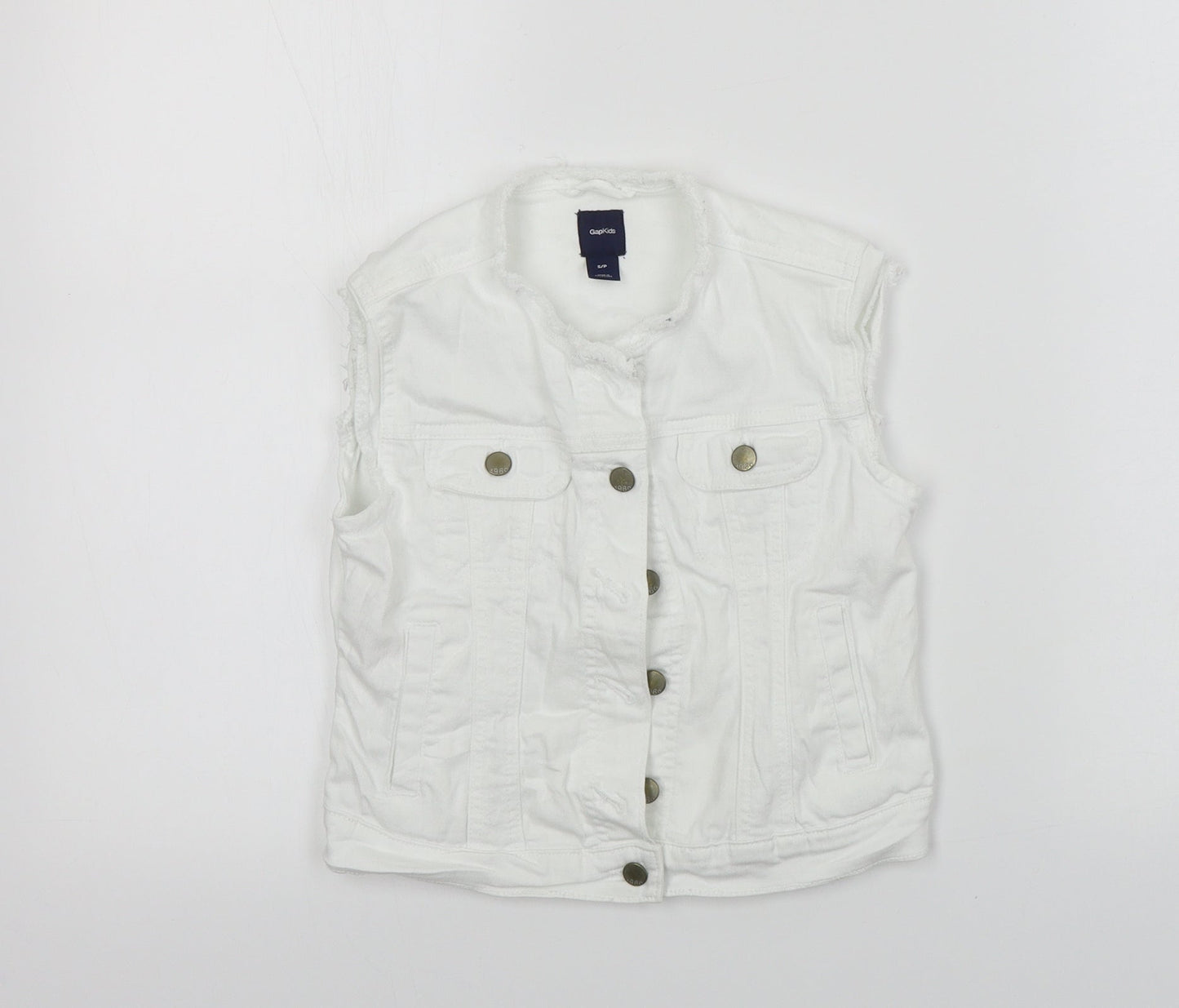 Gap  Girls White   Gilet Coat Size S