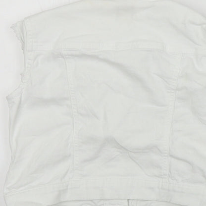 Gap  Girls White   Gilet Coat Size S