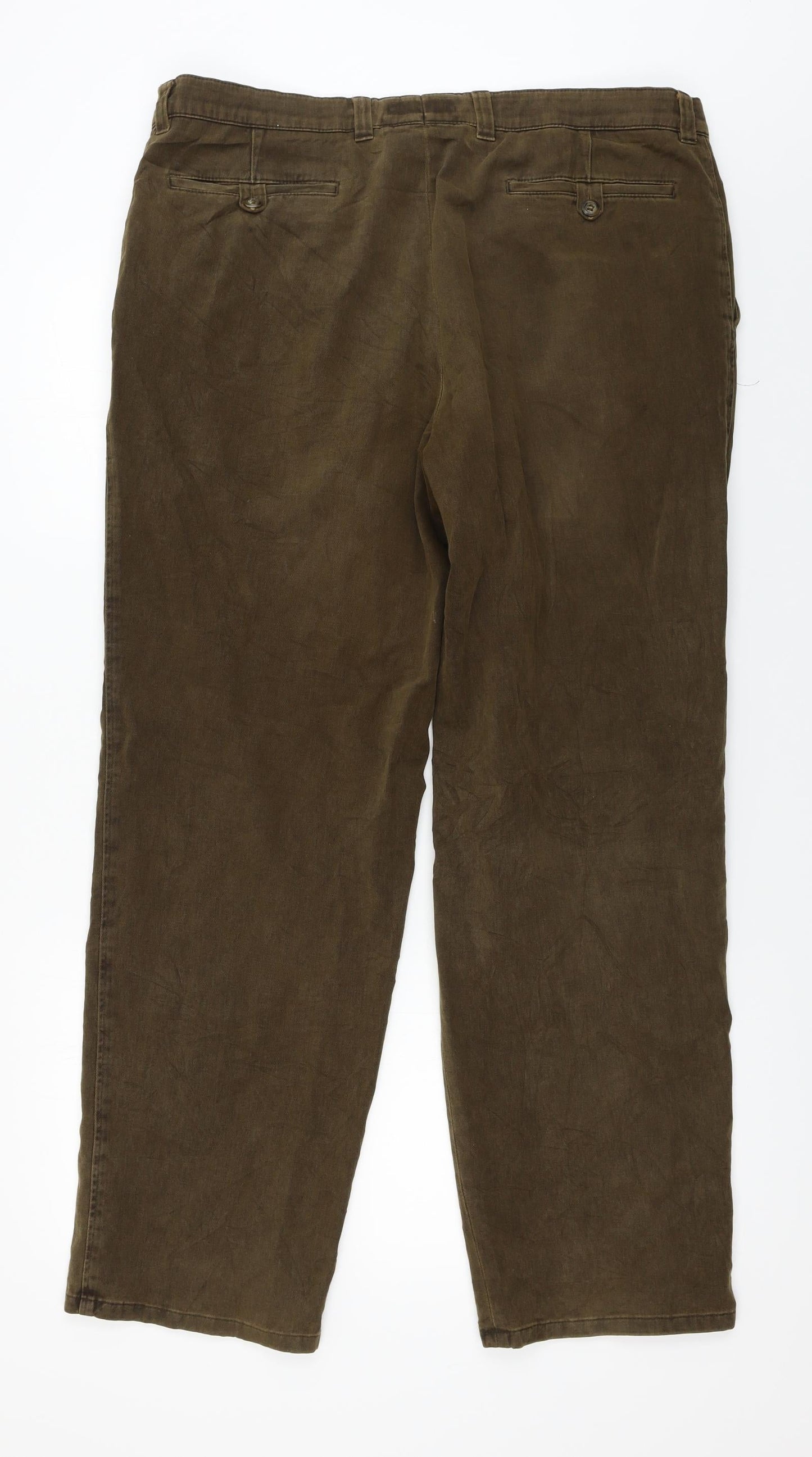 Womens UK Size 38 in Preworn Regular Fit  Brown Trousers