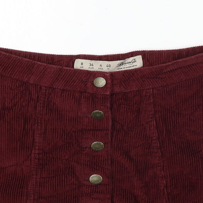 denim co Womens Purple   A-Line Skirt Size 8